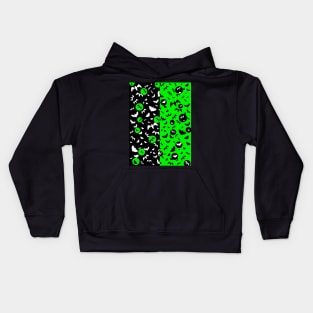 BLACK And Green Bats Kids Hoodie